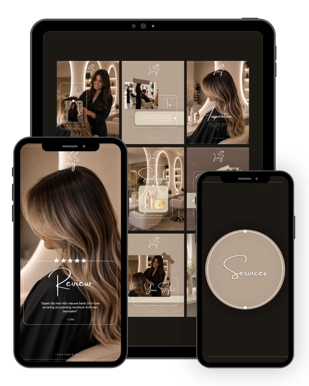 IVORY | Haarsalon Content Systeem