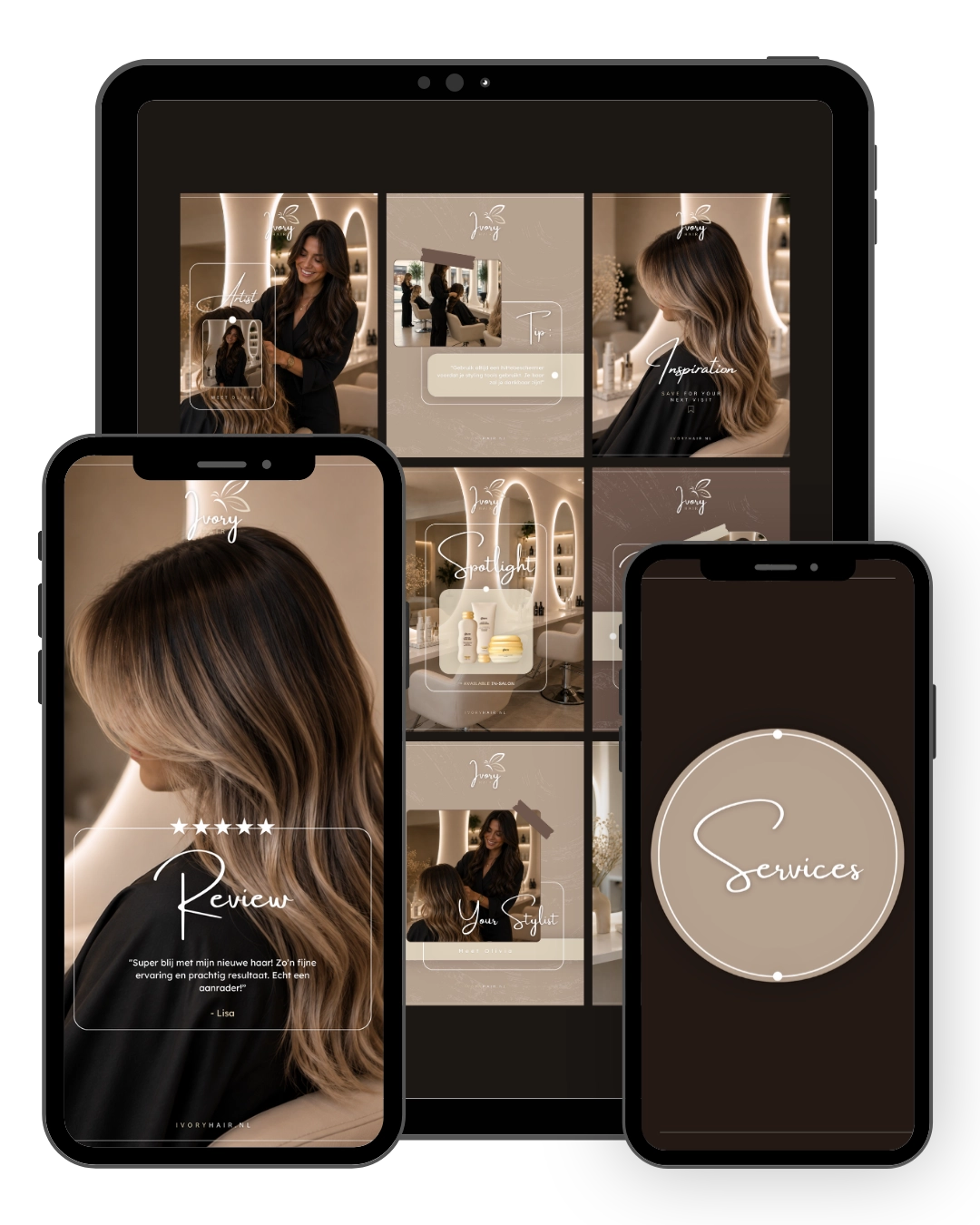 IVORY | Haarsalon Content Systeem
