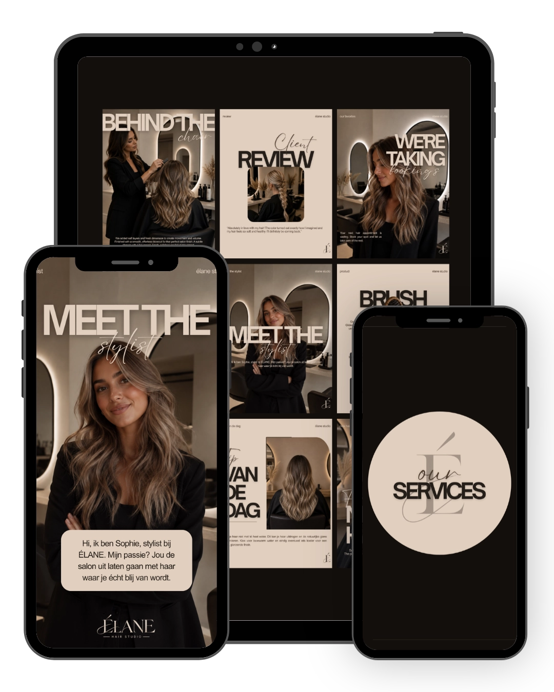NUDE | Haarsalon Content Systeem
