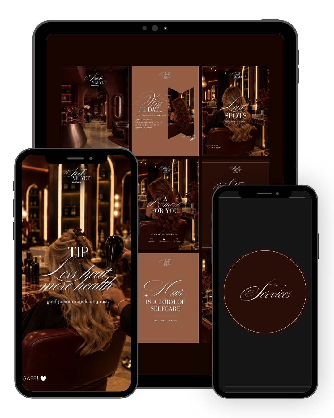 VELVET | Haarsalon Content Systeem
